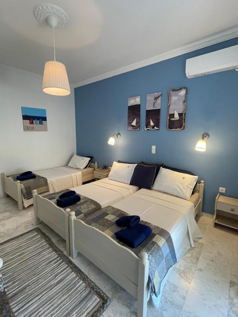 Ilektra Apartments Blue & Red Plataria Exterior photo